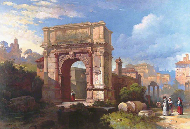 Charles Fletcher Lutwidge, L'Arc de Titus, Rome